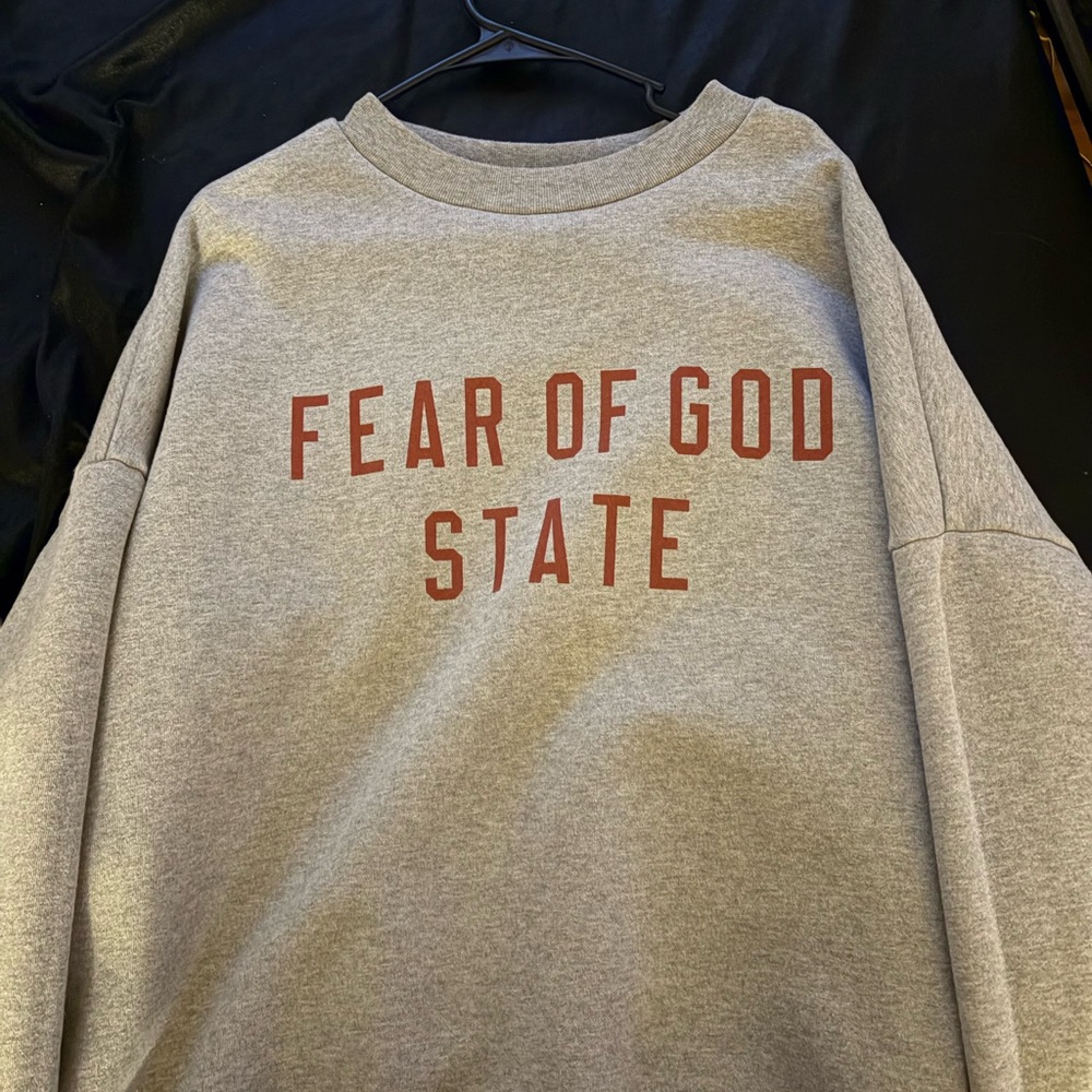 Fear of God Essentials Heather Gray Sweater